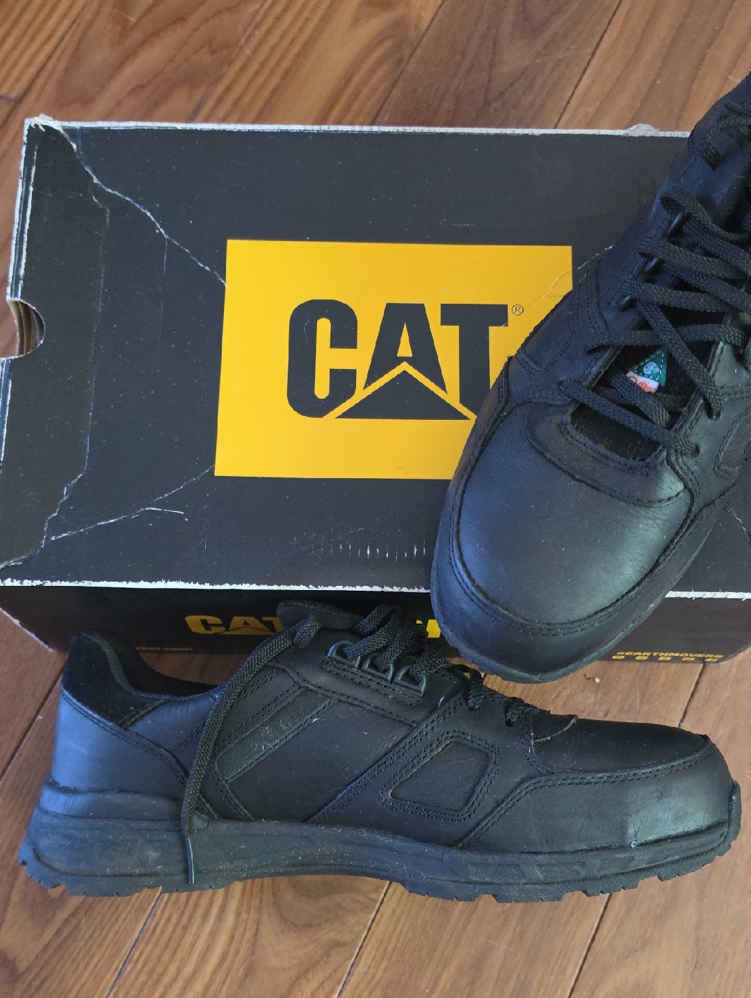 Men’s Black Work Sneakers - Durable Comfort